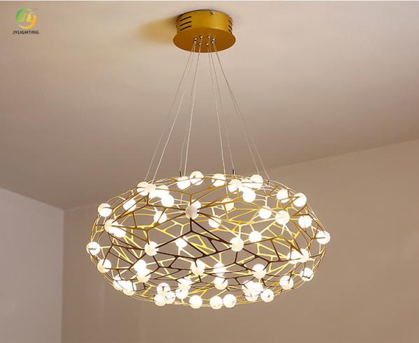 JYLIGHTING Post-modern Minimalist Living Room Nordic Creative Restaurant Lamp Full Of Stars LED Spark Ball Lamp Chandelier
