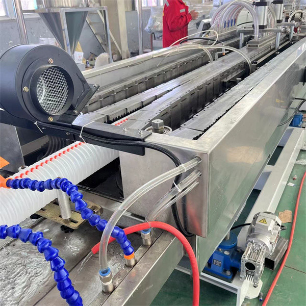 High Speed HDPE PVC Double Wall Corrugated Pipe Extrusion Line Plastic DWC Drainage Sewer Pipe Making Machine