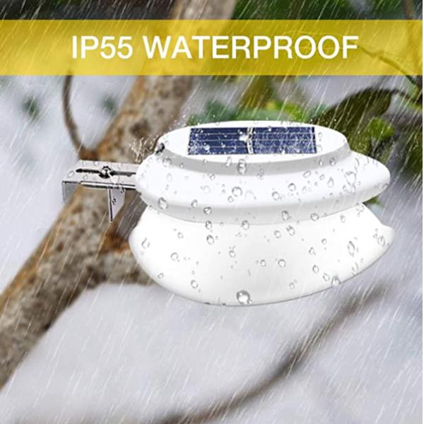 Gutter Mounted 6500K 1600mAH Waterproof LED Solar Garden Lights