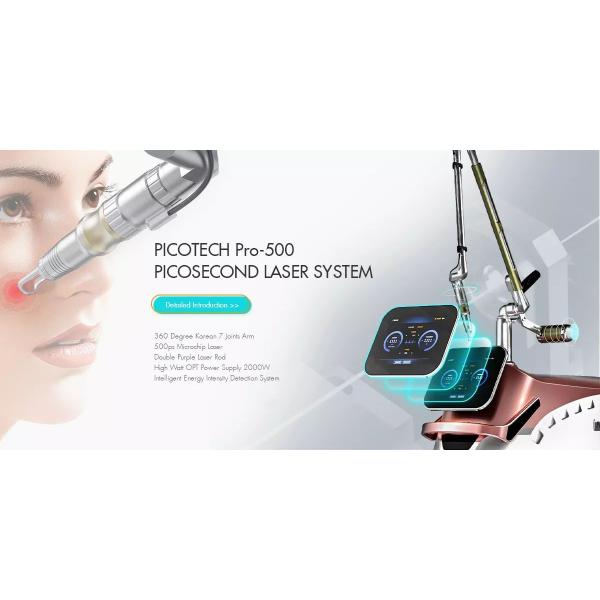 пикосекунда machine.jpg Оборудование красоты лазер Mahcine пикосекунды обработки пигмента машины удаления татуировки лазера 1064+532 пикосекунд вертикальный