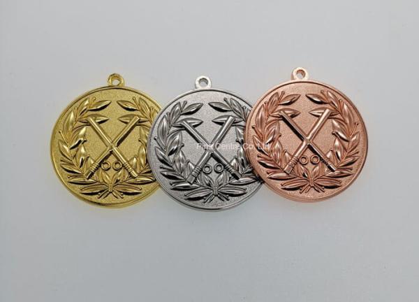 Gold Plating Iron Basketball Medals ,  Military Air Force Medals Brass Stamped Personalized