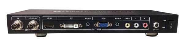 SDI to ALL Scaler Converter with  SD-SDI, HD-SI and 3G-sDI input signals with auto-detection