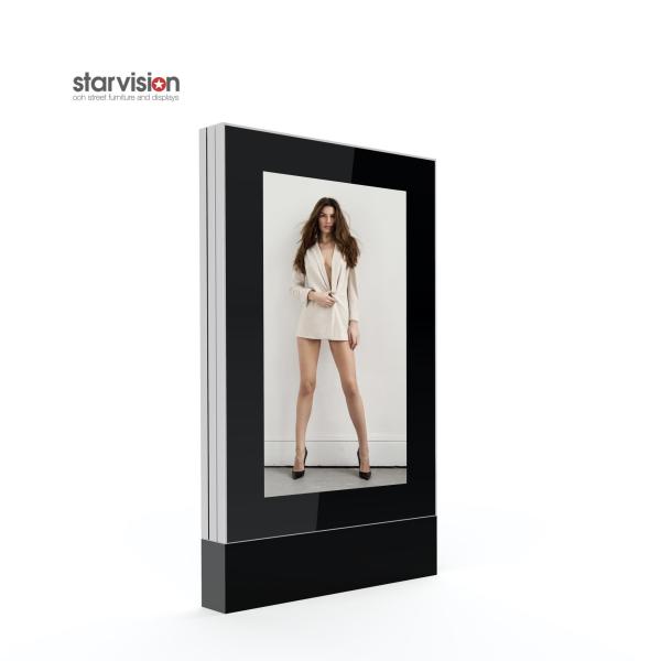 High Brightness 2500cd/M2 Outdoor Digital Totem With LED Backlit