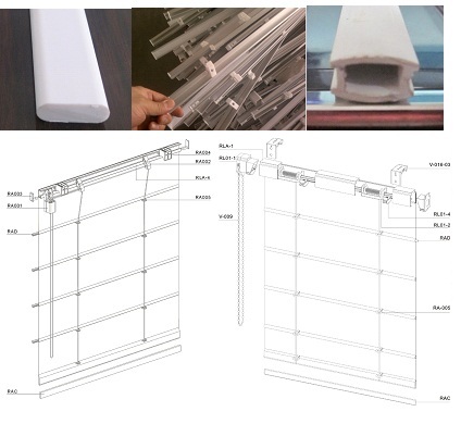 Chain Roman Windows Shades Blinds Manual Fire Retardant, Tc Fabric