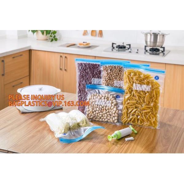 Disposable Transparent Vacuum Sealer Food Storage Plastic Packaging Roll Bag for Food Sealed, Textured Food Freshness St