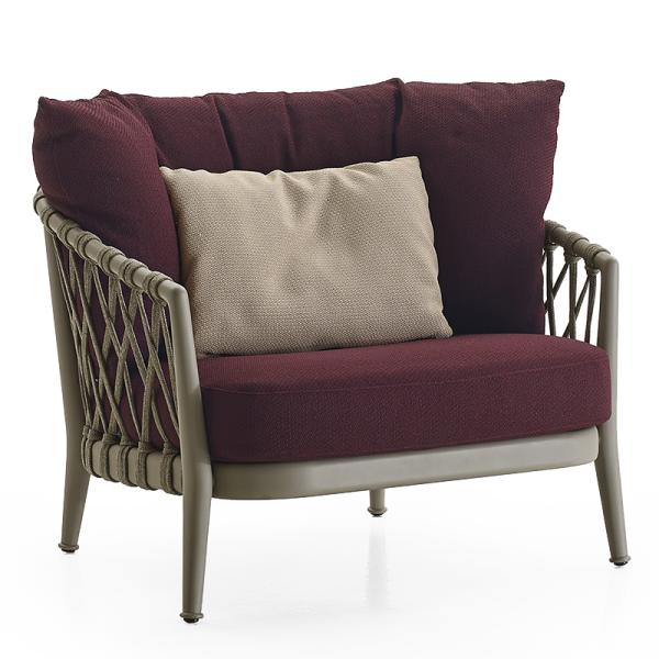 Popular Modern Outdoor Furniture One Seat Rattan Corner Sofa for Garden Cafe OEM/ODM