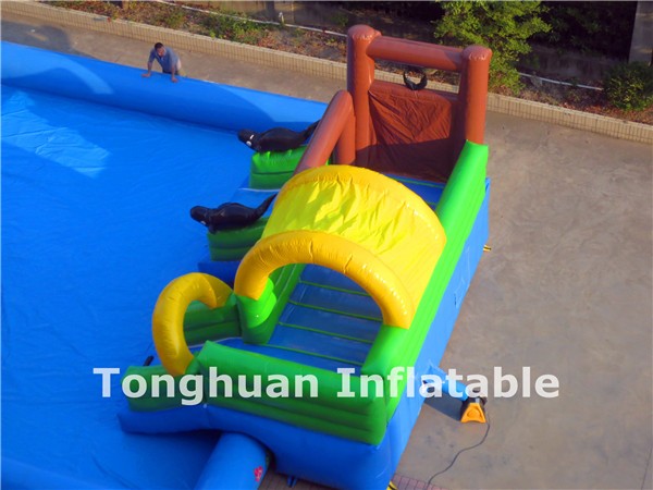 Inflatable Slide Waterslide Commercial Red Dragon Water Slide Kid Adult Large Size Water Game Onland with Slide Selected Pool
