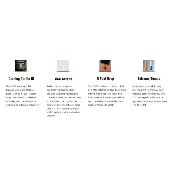 Newest BATL BT67 7inch Sunlight Readable industrial handheld computer