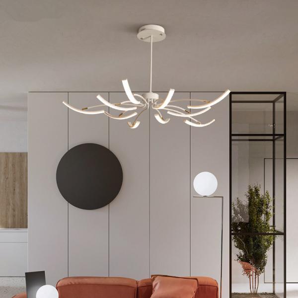 Black chandelier Iron Dimmable lustre design For Bedroom Living Dinning Room Kitchen LED Chandelier(WH-MI-225)