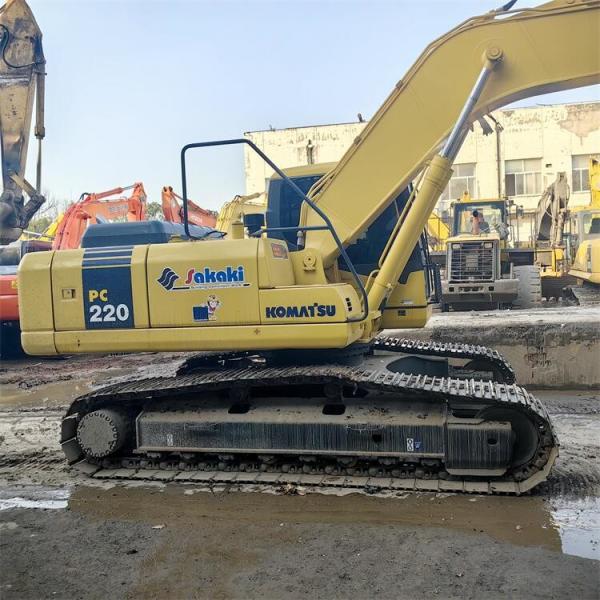 22 Ton Second Hand Komatsu Excavators PC220-7 With Direct Injection Engine