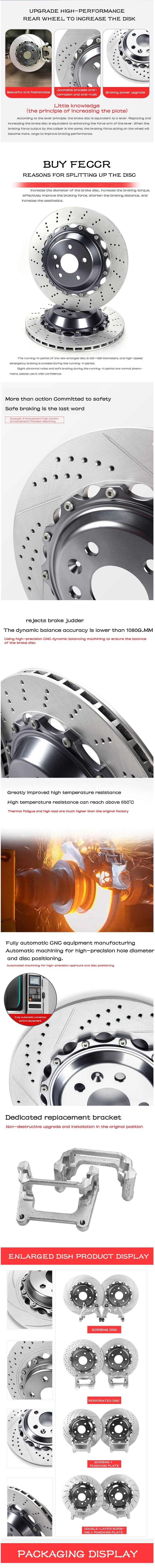 High Performance Break Disc Floating Brake Disc Rotor 325*10mm for Honda Accord Sport Rotors Break Pads Floating Brake Discs Rotor For Porsche- 911 Panamera Cayenne Macan Taycan