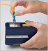 Optical Connector Cleaner Eco - Friendly , Cassette Box Type Sc Fiber Cleaner