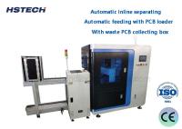 Máquina automática de separação em linha 1.1KW de lâmina circular em linha Vcut PCB Depaneling Machine com caixa de coleta de resíduos de PCB