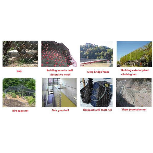 30 лет SS316 Нержавеющая сталь проволока веревка железобетонная сетка для балюстрады