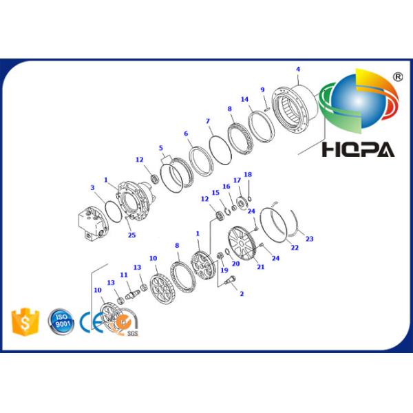 TZ511B9000-01 TZ511B900001 Final Drive Seal Kit For Komatsu PC45-1 PC50UU-1