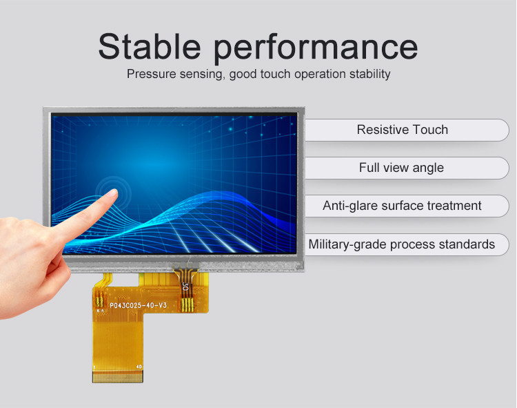 Polcd ILI6485 480x272 Tft Lcd Display 4,3-дюймовый TFT резистивный сенсорный экран 40 Pin