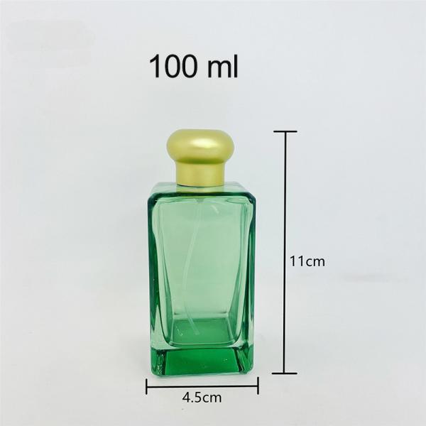botella de perfume creativa 100ml con la botella de vidrio del casquillo del zamac, bayoneta, espray, botella vacía, empaquetado de los cosméticos