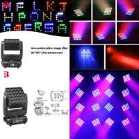 Lumière de scène DMX professionnelle 25pcs*10W 4IN1 Matrice en mouvement Lumière de tête pour DJ Bar