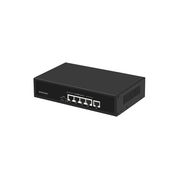 5 Port 100M AI Industrial Gigabit PoE Switch Portable RTL8309N