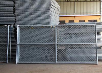 Silver 8ft X 12ft  Chain Link Construction Fence ASTM A392-06 Standar