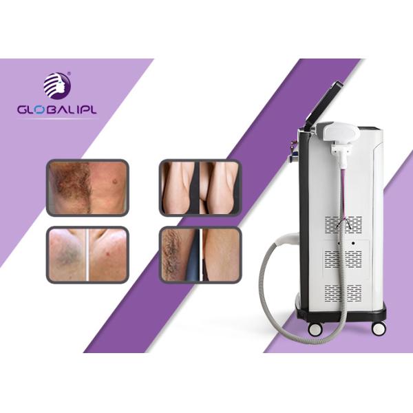 755nm 808nm 1064nm Diode Laser Hair Removal Machine 13*13mm2 / 13*39mm2 Spot Size