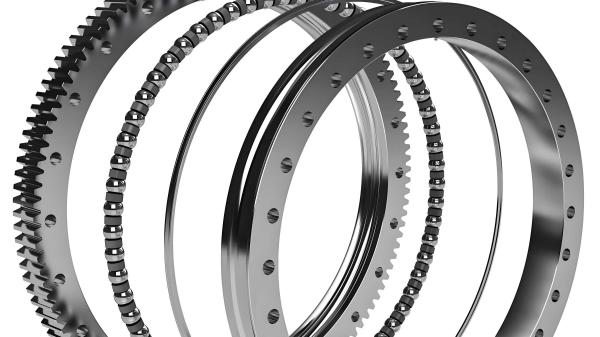Turntable Crane Three Row Roller Slewing Bearing Assembly 130.25.710 300kg