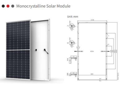 Painéis de silício monocristalino duráveis de 530W para sistemas de telhados residenciais e comerciais