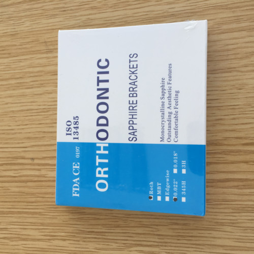 Ceramic Monocrystalline Sapphire Braces , Mini Roth Orthodontic Brackets