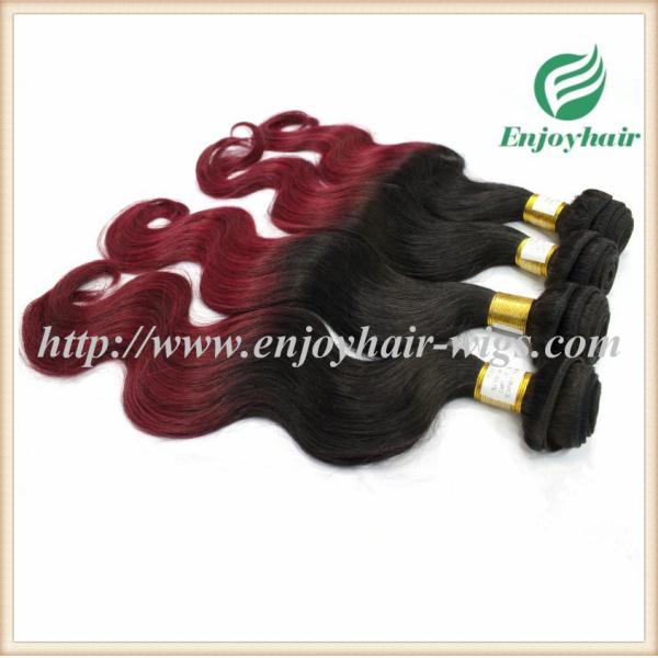 Brazilian virgin  hair weave , natural color/99J# Body wave 10''-26''length hair extension