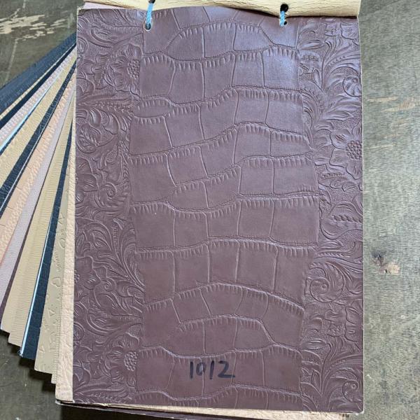 Bovine Split Finished Lizard Print Leather For Shoes Bags Belts Garments