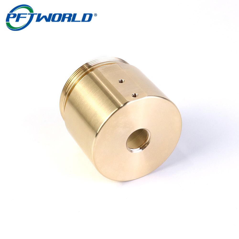 Custom CNC Brass Threaded Sleeve Precision Turning Parts with H59 Brass Material and ±0.01mm Tolerance