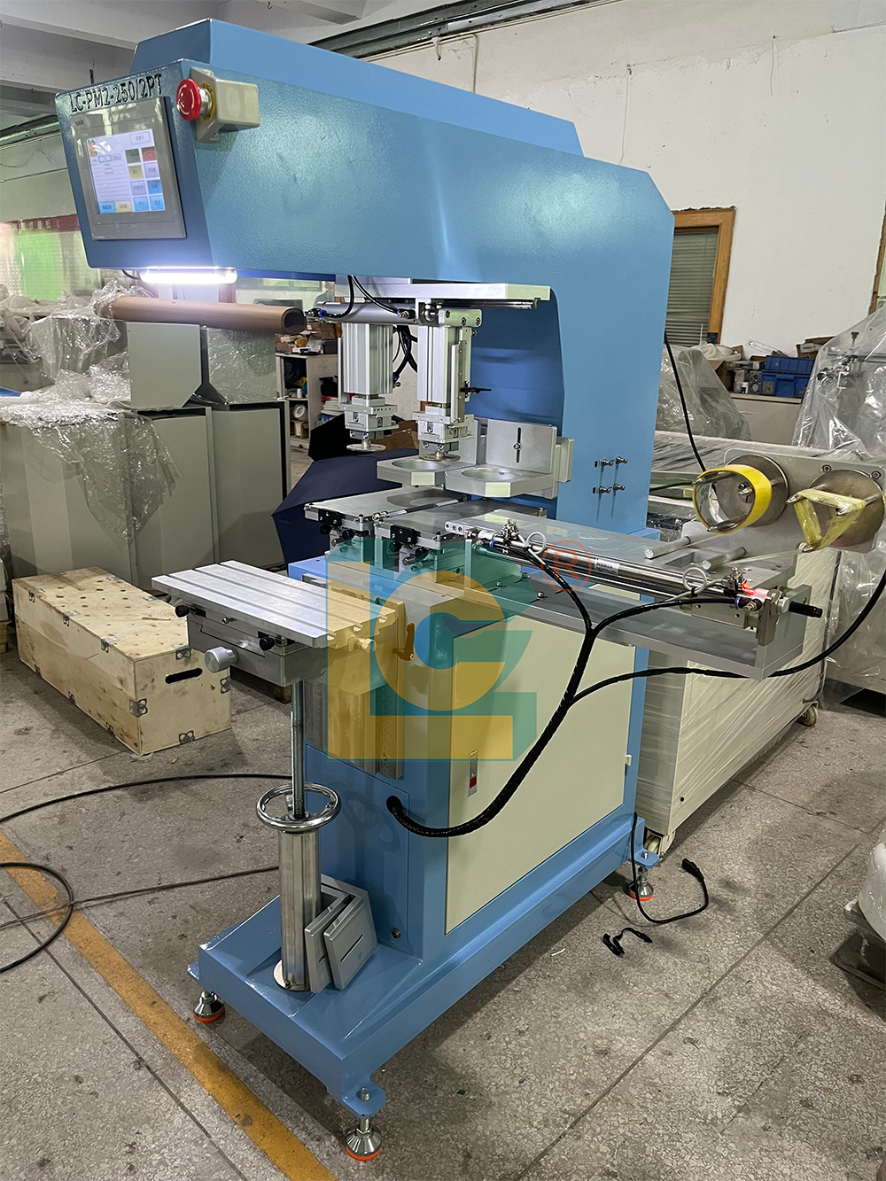 LC 2-Color Closed Ink Cup Pad Printing Machine with Independent Pad Shuttle System