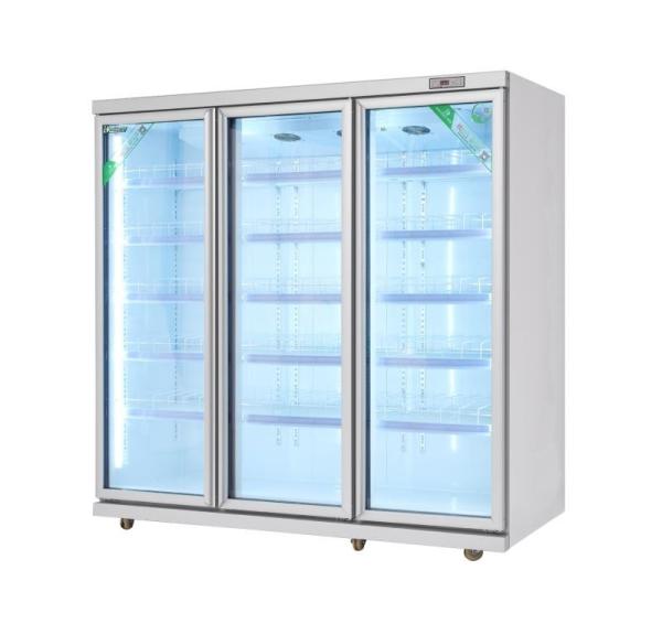 Air Cooling Soft Drink Upright Display Cooler Commercial 220v 60hz