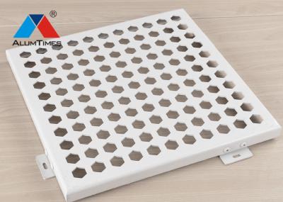 Recyclable Aluminium Perforated Panel , Exterior Decorative Aluminum Mesh Panels