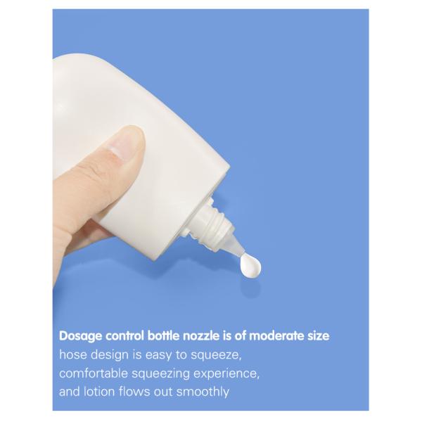 50 ml de protetor solar PE azul e branco embalagem para cuidados com a pele UKL33F