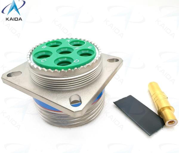 7A Current Rating MIL-DTL-38999 Series Ⅲ Threaded Coupling Type Connector for Harsh Industrial Environments.D38999 /20FH06PN，TV series，8D series，Twinax Contacs,Elecctroless nicekl