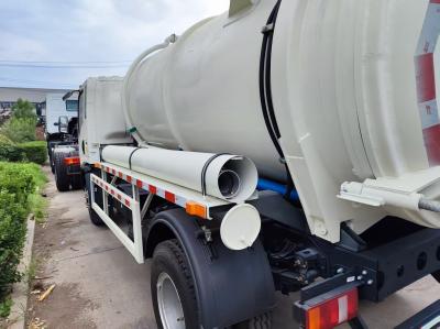 4x2 Light-Duty Sewage Truck 6CBM Capacity 160HP 8.00R20 Steel Tires