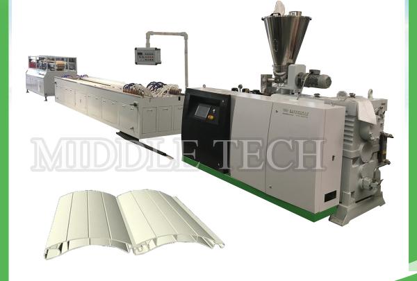 Single Cavity PVC roller shutter Profile Extrusion Machine , PMMA surface Co Extruder Machine