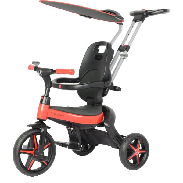 Crianças dobrável de três rodas andar em triciclo de carro com EVA roda faixa etária 2-4 anos