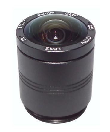 12Megapixel 4K 3.2mm Lens Fixed CS Lens 12MP 3.2mm 160 Degree 1/1.7 inch For 4K IP CCTV Box camera