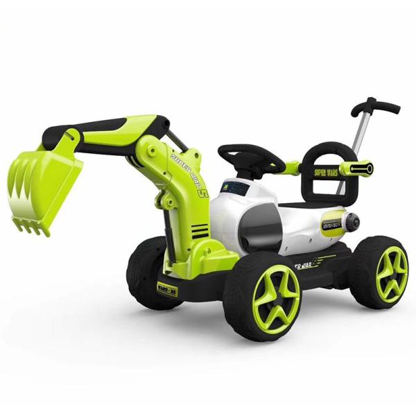 6V380 Clutch Motor Electric Ride On Toy Excavator With Electric Digging Arm for Kids