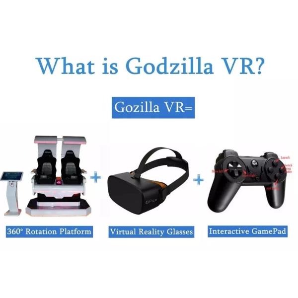 Electric System Virtual Reality Simulator Shooting Game Machine With 360 Degree Rotation