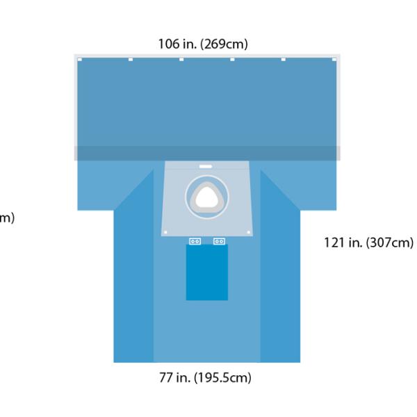 ETO Sterile Dark Blue Disposable Medical Drapes For C Section