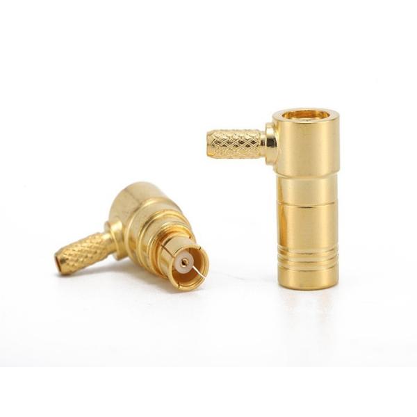 SMB female right angle RF coaxial Connector