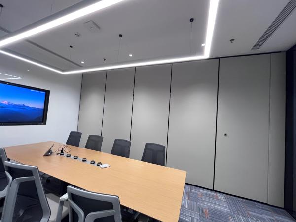 Meeting Room MDF Movable Folding Partition , Hotel Partition Walls ISO9001 SGS