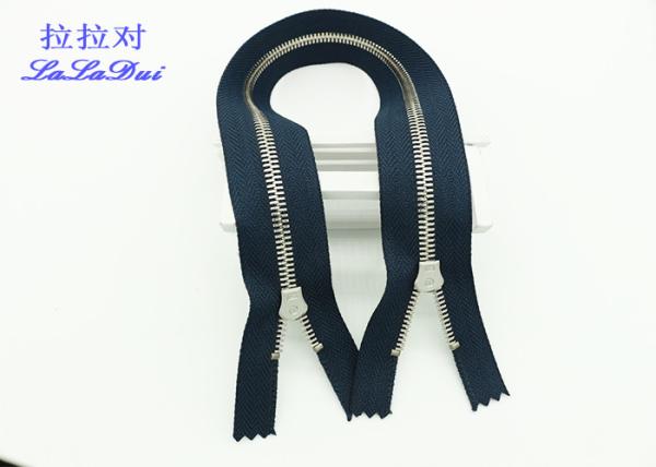 Euro Teeth Two Way Open End Metal Jacket Zippers 26 Inch Black Tape 10 # Customized