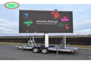 Display de sinalização LED de automóveis ao ar livre com resolução de tela 192