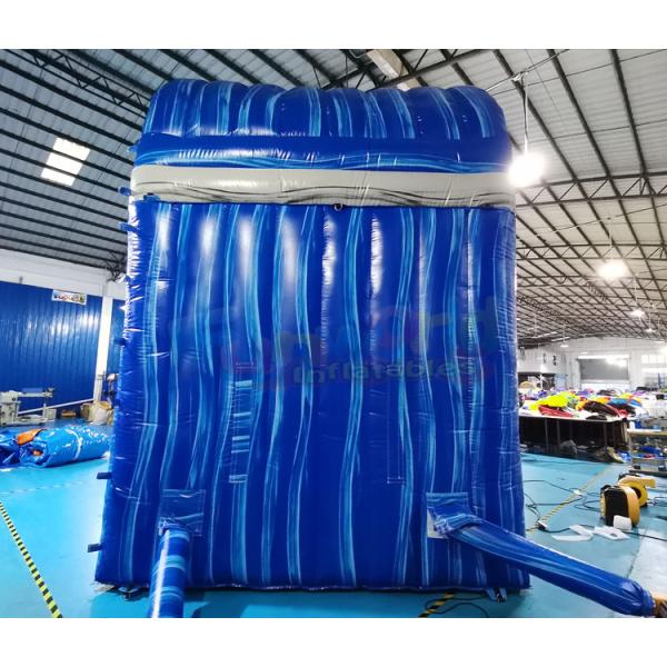Plato Outdoor Inflatable Water Slides de costura doble para la escuela