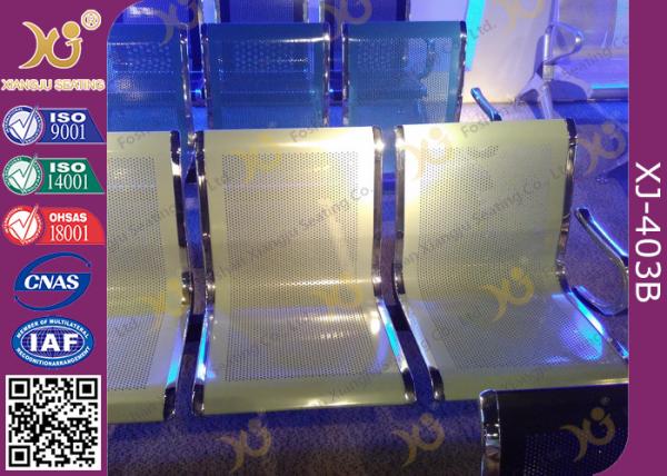 Anti Rust Steel Waiting Area Chairs , Durable Metal Airport Waiting Chairs