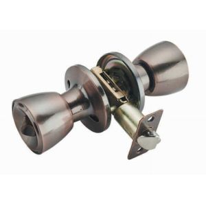 Serrure de cylindre sphérique balayée de bouton de porte d'acier inoxydable en métal pour des portes de ménage